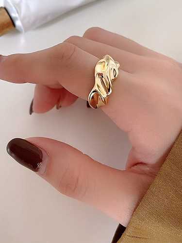 925 Sterling Silver Wide Irregular Minimalist Band Ring