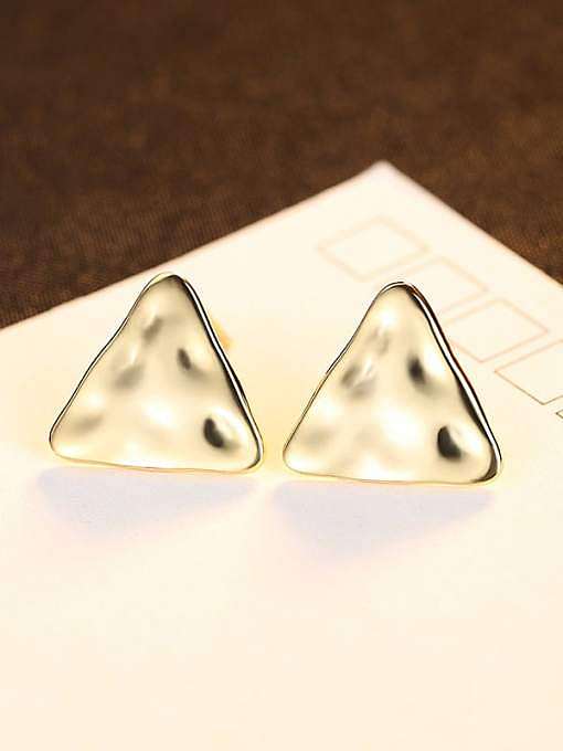 Boucle d'oreille minimaliste triangle en argent sterling 925