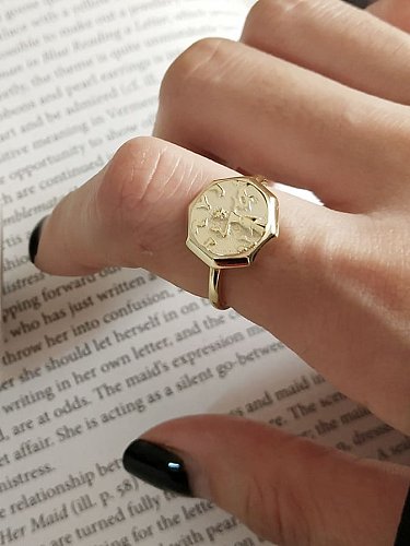 خاتم ميدي من الفضة الإسترليني عيار 925 مستدير من الفضة الخالصة