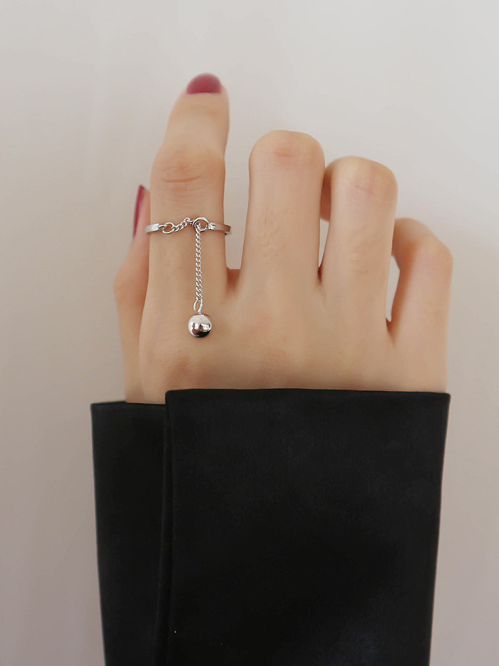 Sterling Silver simple free size ring