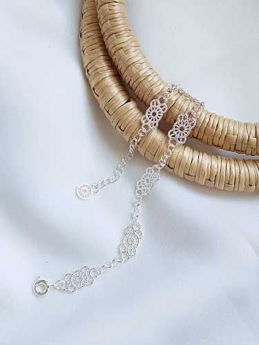 925 Sterling Silver Trend Lace Link Bracelet