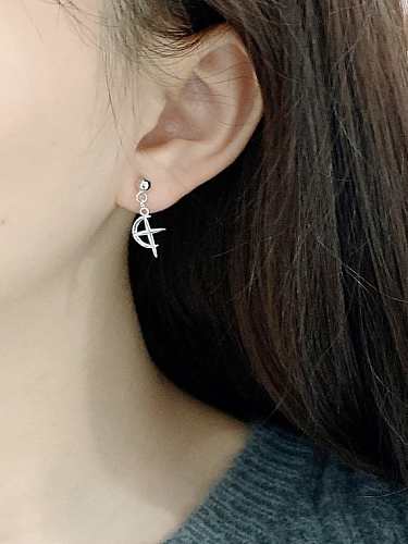 925 Sterling Silver Cross Minimalist Stud Earring