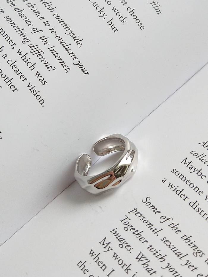 925 Sterling Silver Geometric Minimalist Blank Ring
