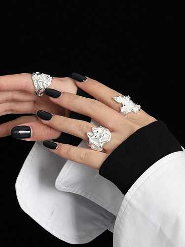 925 Sterling Silver Irregular Vintage Band Ring