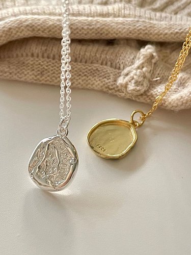 925 Sterling Silver Irregular Vintage Necklace