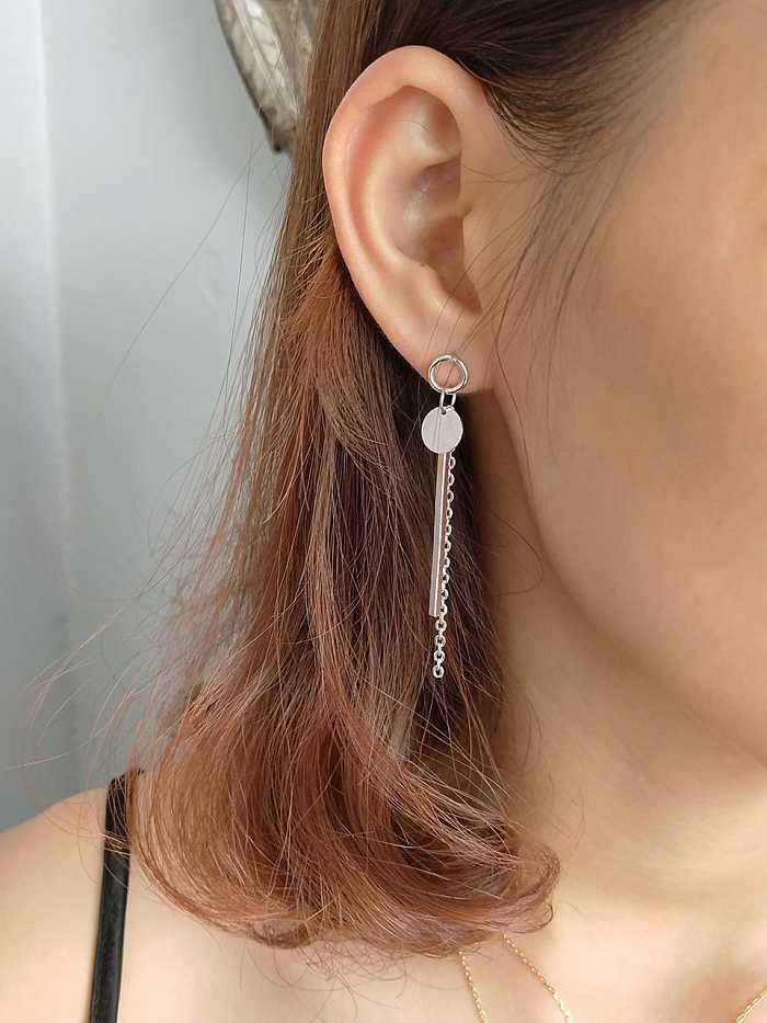 925 Sterling Silver Tassel Vintage Threader Earring