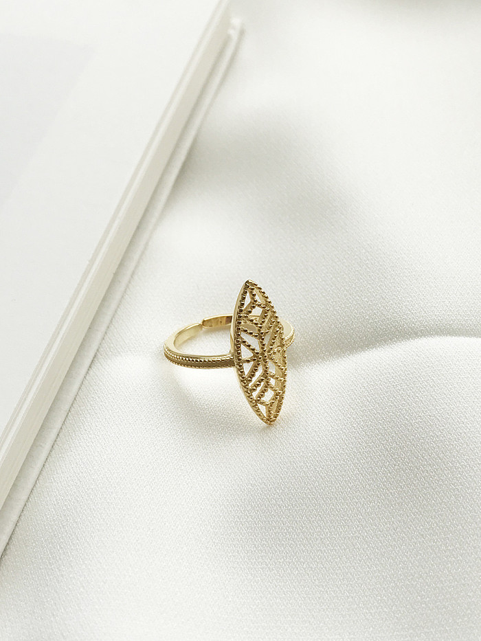 Sterling Silver Gold Plated lace ring