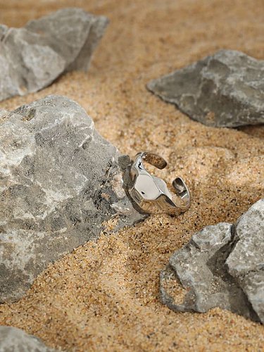 925 Sterling Silver Geometric Minimalist Band Ring