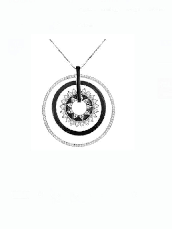 Geometrische zierliche Halskette aus 925er Sterlingsilber mit Granat