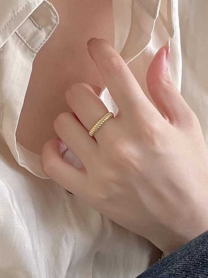 925 Sterling Silver Round Vintage Band Ring