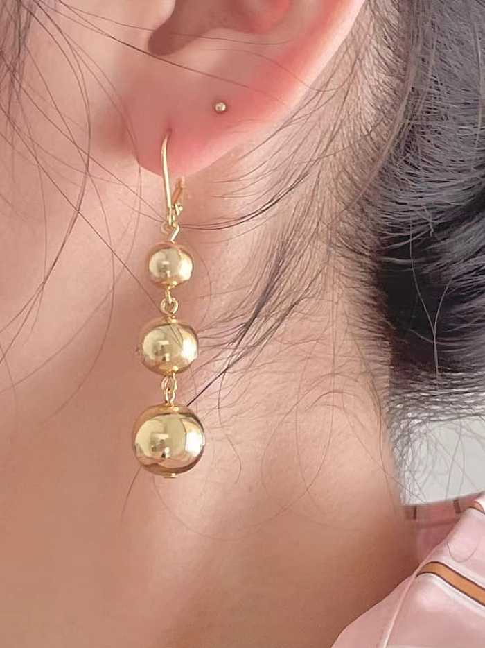 Boucle d'oreille unique vintage géométrique perle en argent sterling 925