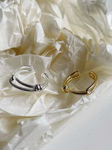 925 Sterling Silver Geometric Vintage Stackable Ring