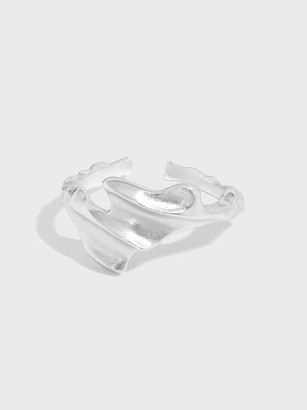 925 Sterling Silver Irregular Vintage Band Ring