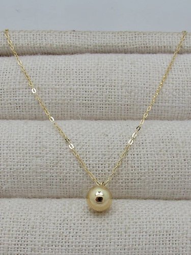 925 Sterling Silver Ball Minimalist Necklace