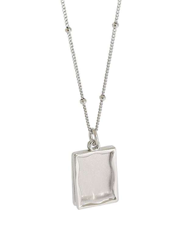 925 Sterling Silver Geometric Minimalist pendant Necklace