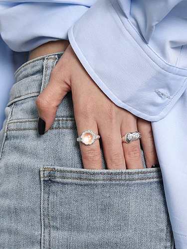 925 Sterling Silver Round Vintage Band Ring
