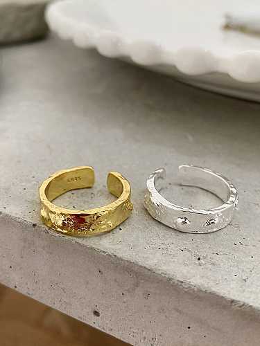 925 Sterling Silver Irregular Vintage Band Ring