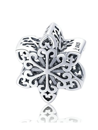 925 silver snowflake charms