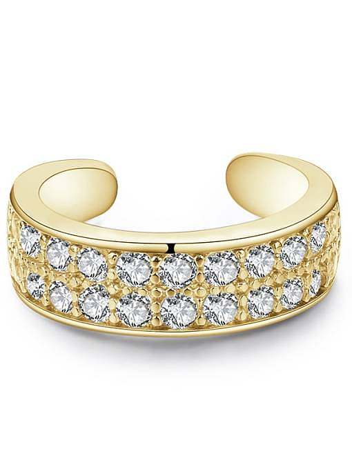 925 Sterling Silver Cubic Zirconia Irregular Minimalist Single Earring(Single-Only One)