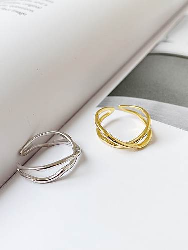 925 Sterling Silver Cross Minimalist Stackable Ring
