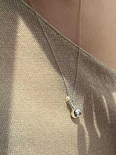 925 Sterling Silver Geometric Minimalist Necklace