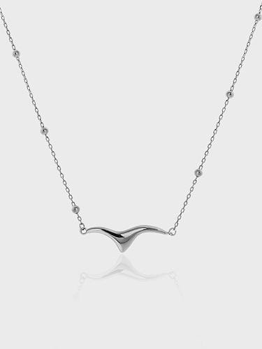 Collier minimaliste irrégulier en argent sterling 925