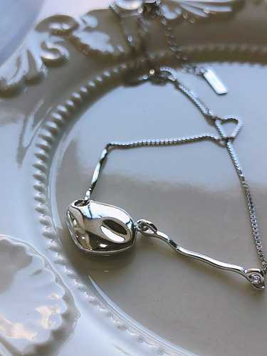 925 Sterling Silver Personality retro meteorite pendant Necklace