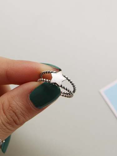 Minimalistischer Midi-Ring in freier Größe aus 925er Sterlingsilber