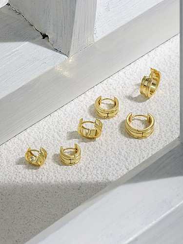 925 Sterling Silver Geometric Minimalist Huggie Earring
