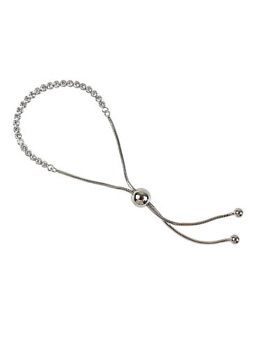 Modisches mit Zirkon besetztes Perlen-Silber-verstellbares Armband