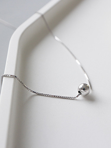Sterling Silver short Bead Necklace