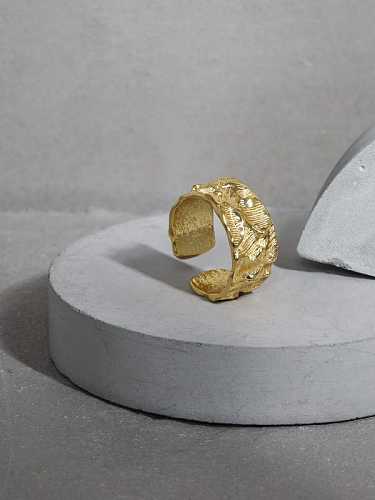 925 Sterling Silver Geometric Vintage Band Ring