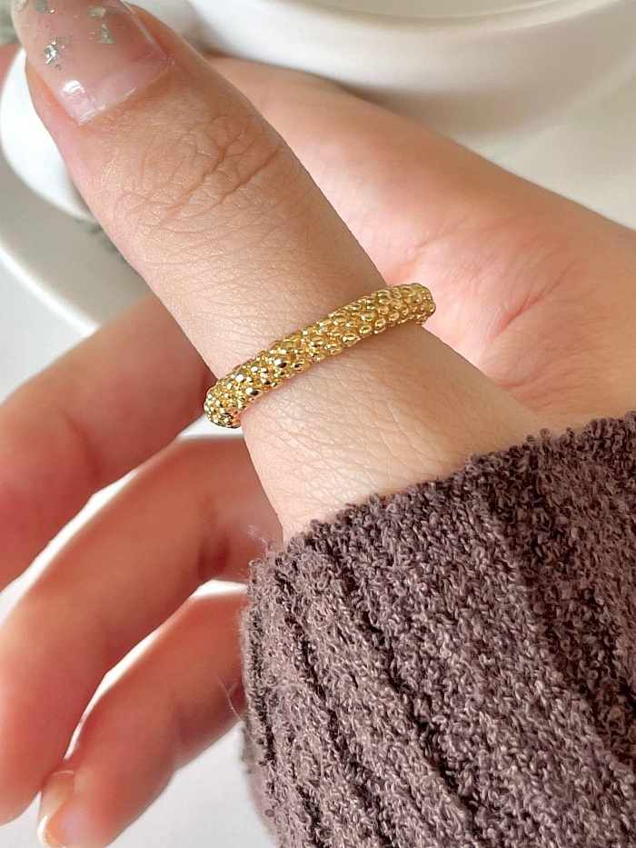 925 Sterling Silver Round Vintage Band Ring