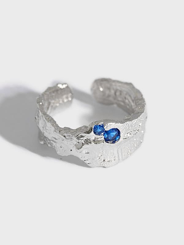 925 Sterling Silver Irregular Artisan Band Ring