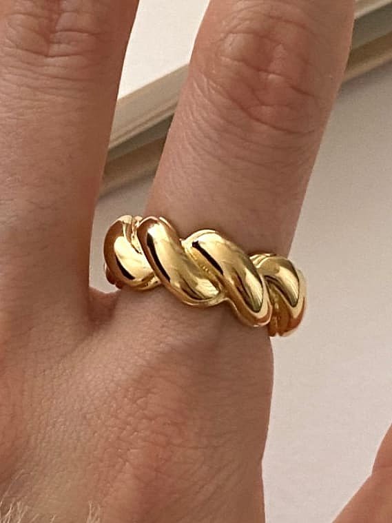 925 Sterling Silver Irregular Vintage Band Ring