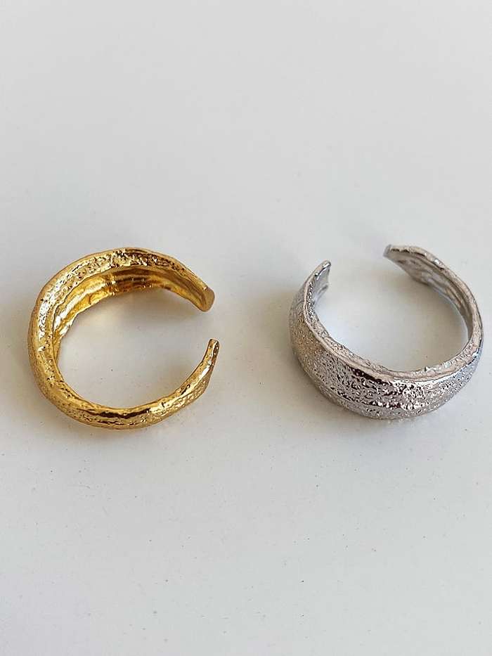 925 Sterling Silver Irregular Vintage Band Ring