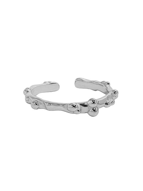 925 Sterling Silver Geometric Vintage Band Ring
