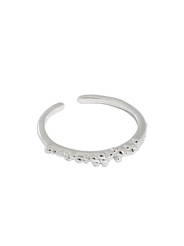 Runder minimalistischer Midi-Ring aus 925er Sterlingsilber