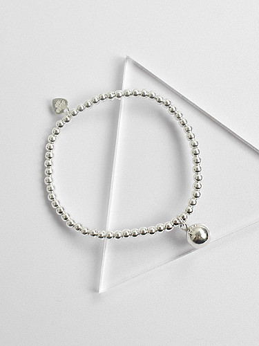 Bracelet Simple Petites Perles Argent Femme