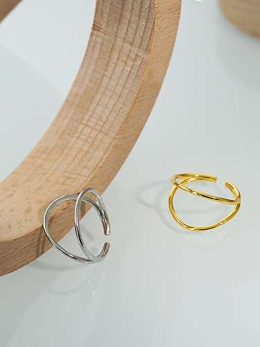 925 Sterling Silver Irregular Minimalist Band Ring
