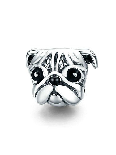 925 silver cute dog charms