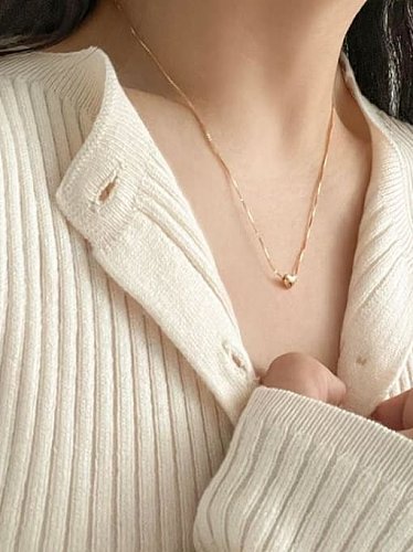 925 Sterling Silver Heart Minimalist Necklace