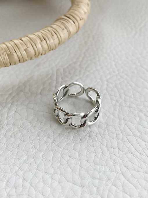 925 Sterling Silver round free size Ring