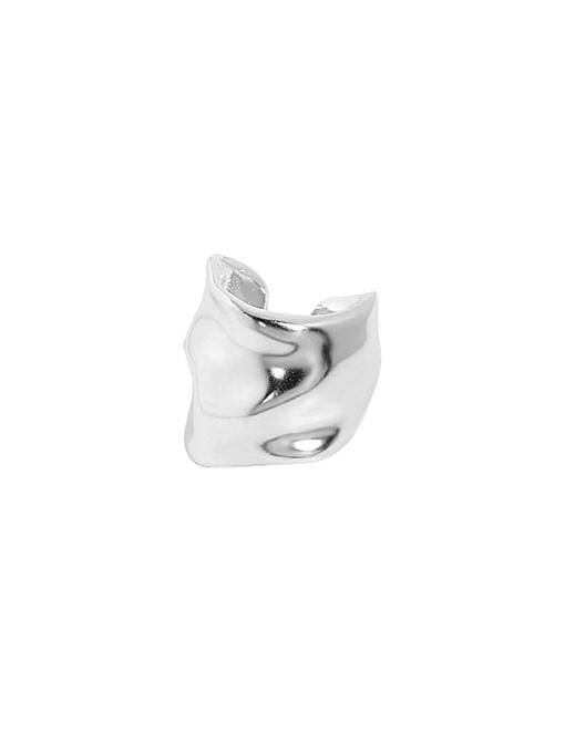 925 Sterling Silber unregelmäßiger Vintage einzelner Ohrring
