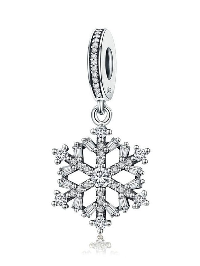 925 silver snowflake charms