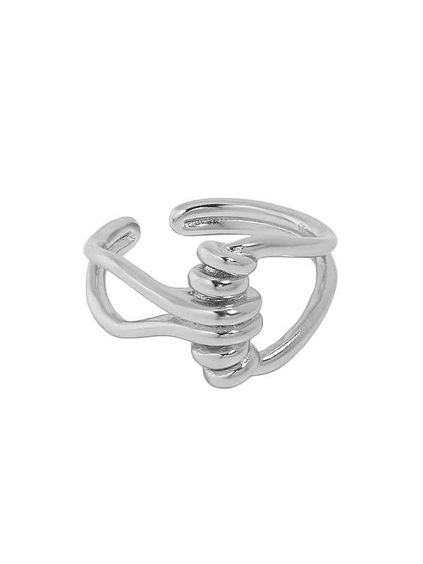925 Sterling Silver Irregular Vintage Band Ring