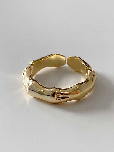 925 Sterling Silver Vintage Irregular Free Size Ring