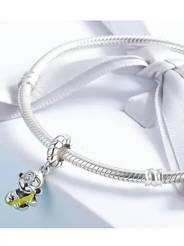 925 silver cute monkey charms