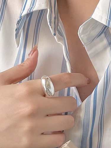 925 Sterling Silver Geometric Vintage Band Ring
