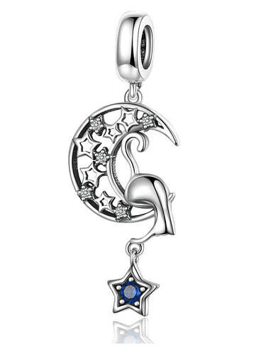 Charms de estrellas y lunas en plata 925